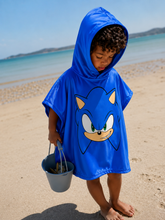 Kids Poncho - Sonic Boom | Polyester