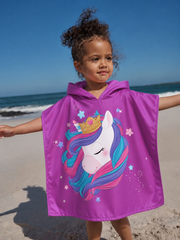 Kids Poncho - Unicorn | Polyester