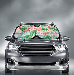 مظلة سيارة زهور