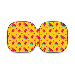 مظلة سيارة زهور