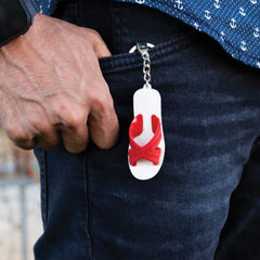 🎁 Red Egyptian Slipper Keychain (100% off)