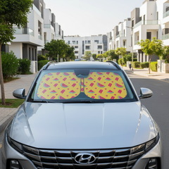 Watermelon car sun shade on Kia Sportage in New Cairo