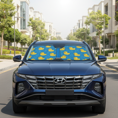 Splash Duck car sun shade on Hyundai Tucson in New Cairo