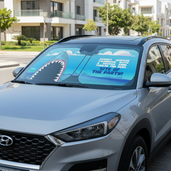Shark car sun shade on 2025 Toyota Corolla in New Cairo
