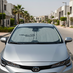 Wavy Drive car sun shade on Toyota Corolla 2025 in New Cairo