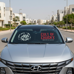 Chucky car sun shade on 2026 Peugeot 3008 in New Cairo