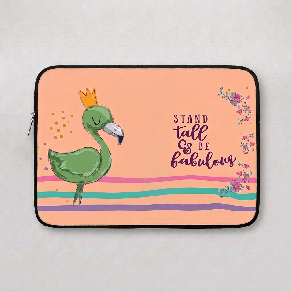 Green Flamingo Laptop Sleeve