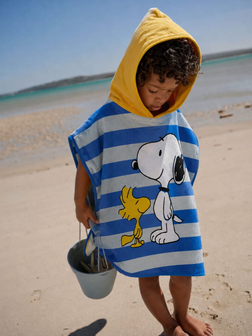 Kids Poncho - Snoopy & Woodstock | Microfiber