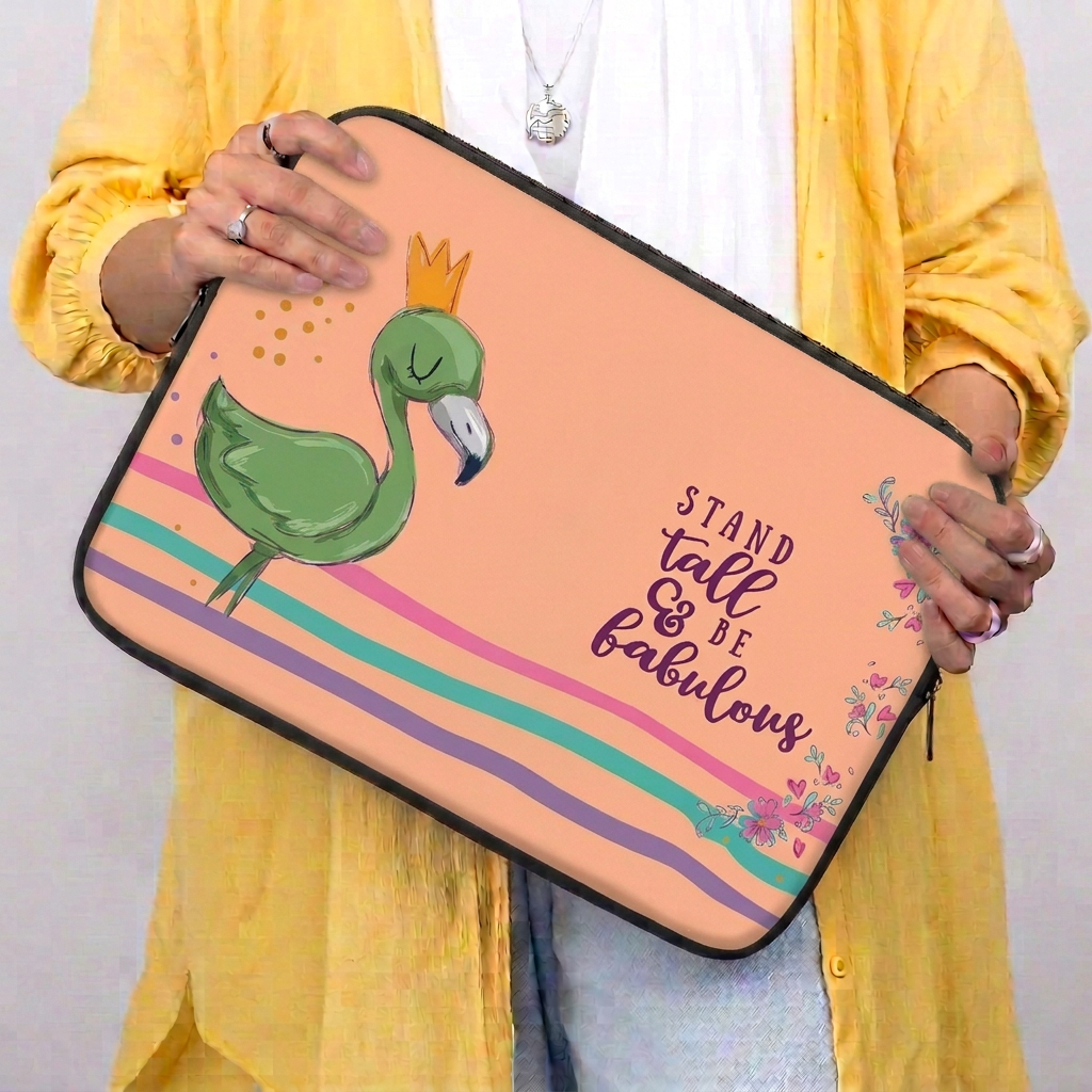 Green Flamingo Laptop Sleeve