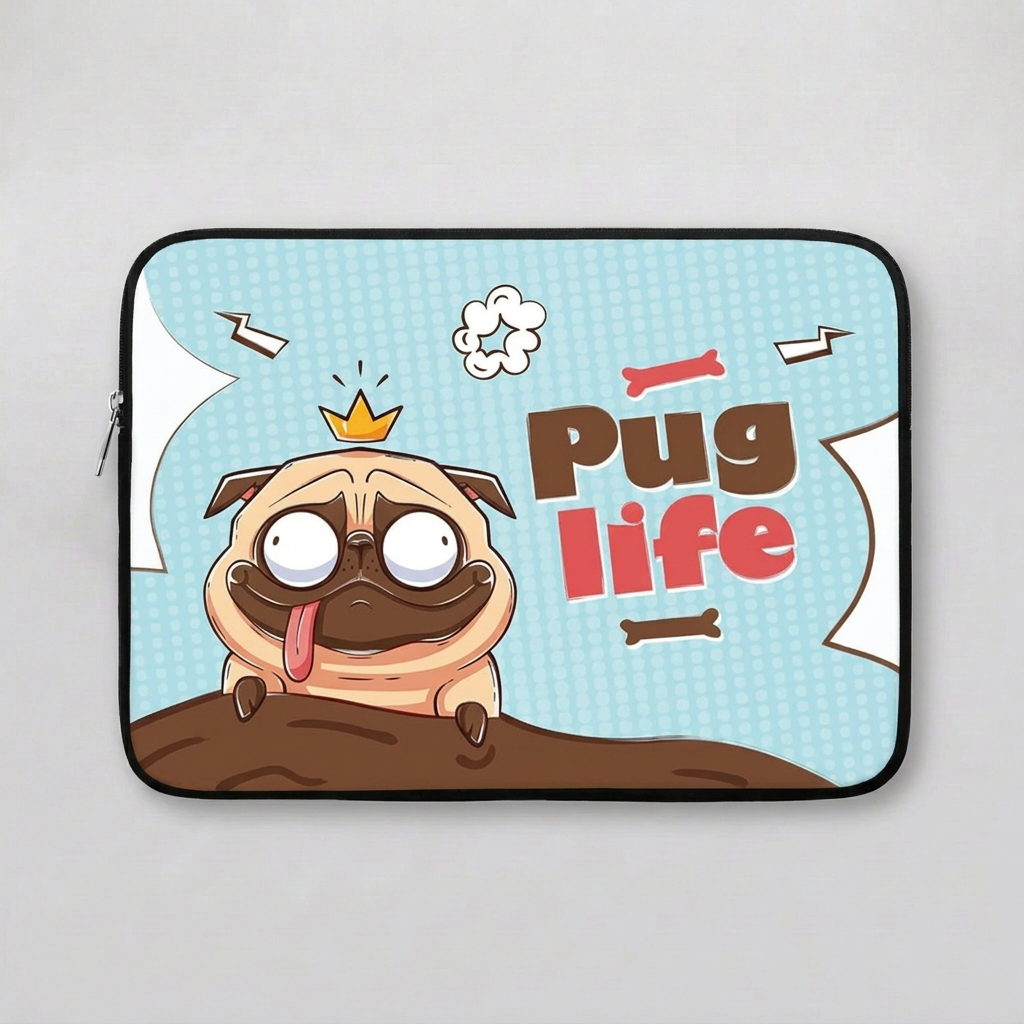 Funny Bulldog Laptop Sleeve