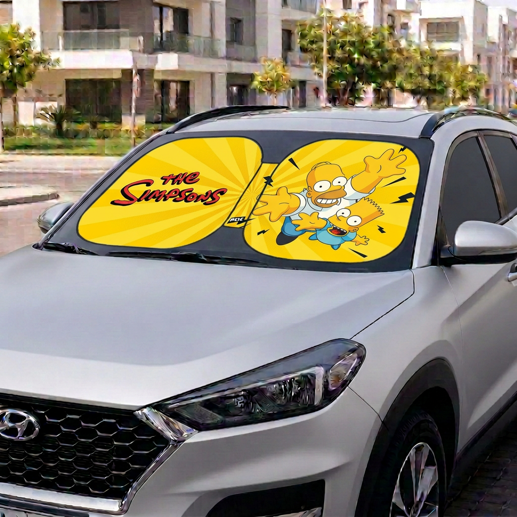 Homer & Bart Simpson Sun Shade