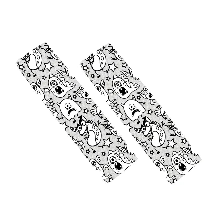 Monster Line Seat Belt Cover, Set of 2 Covers
