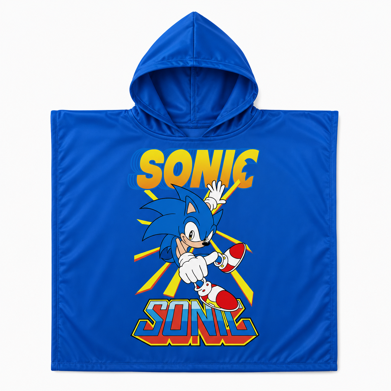 Kids Poncho - Sonic | Polyester