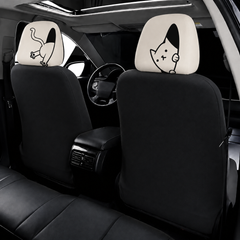 Funny Cat Head Seat Cover