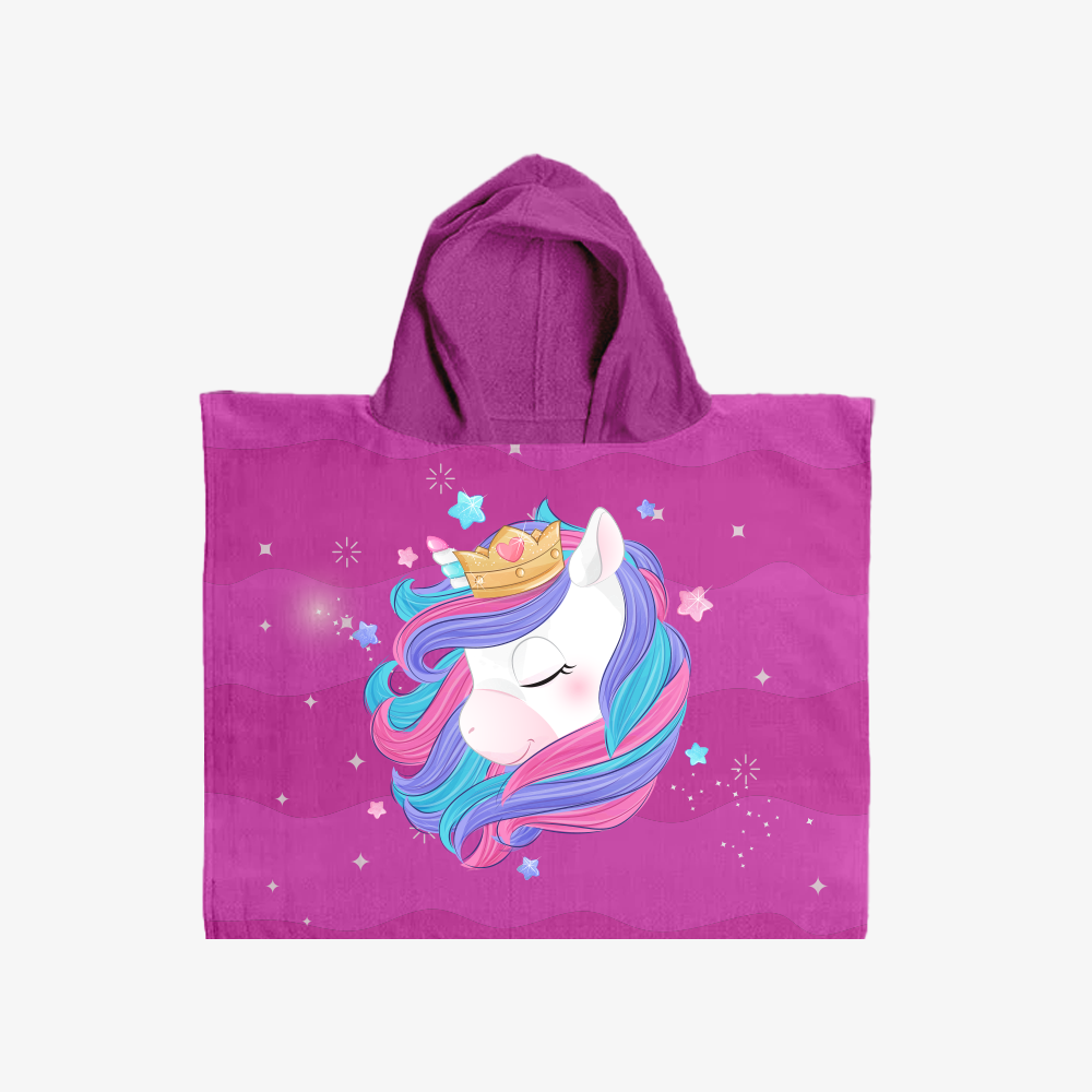 Kids Poncho - Unicorn | Microfiber