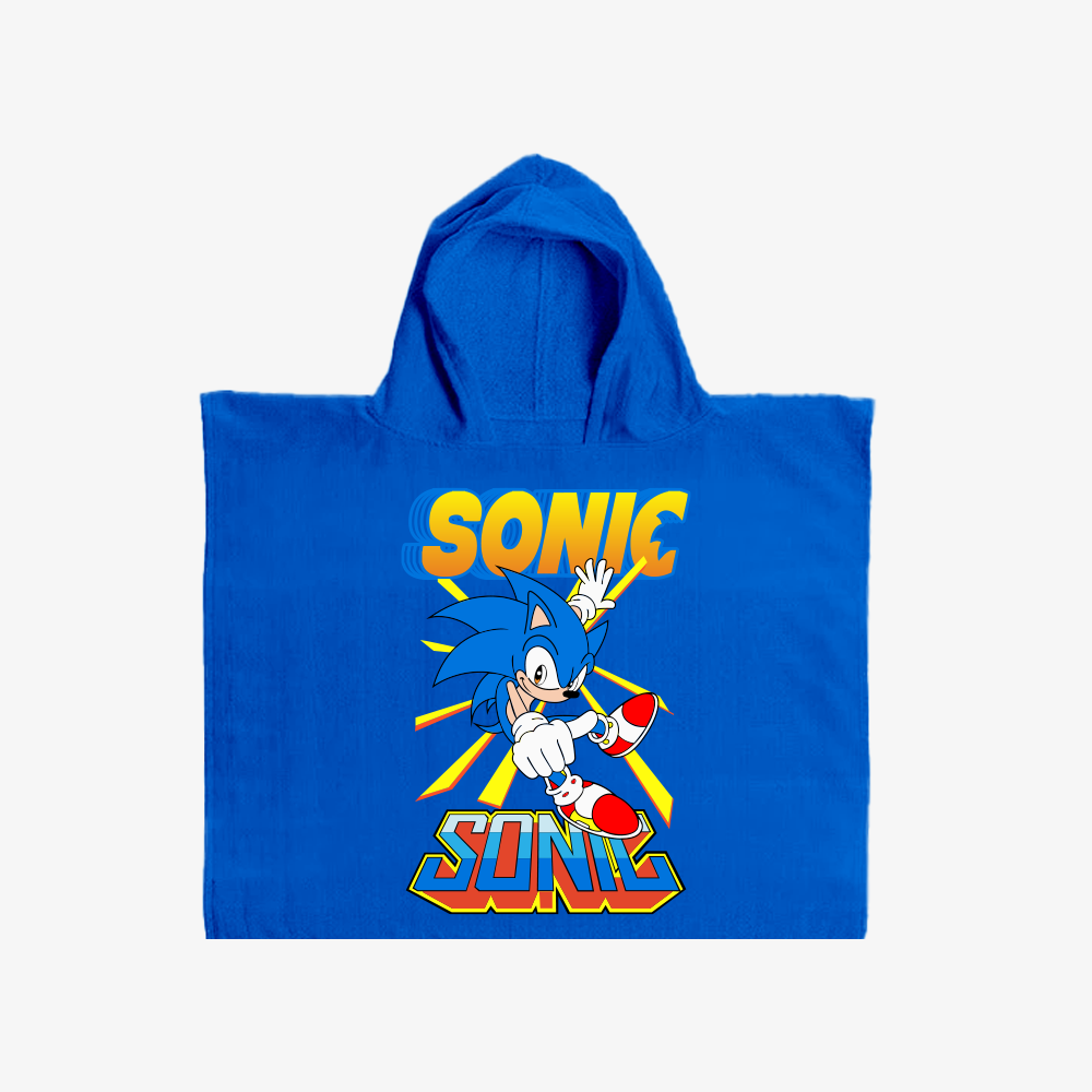 Kids Poncho - Sonic | Microfiber