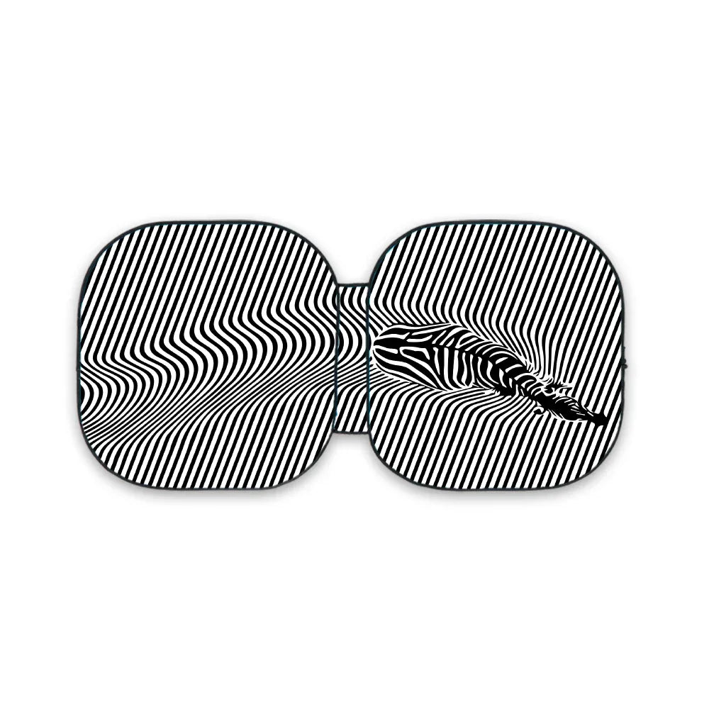 Wavy Drive Car Sun Shade