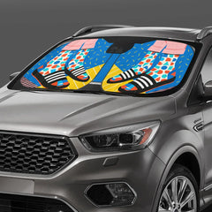 Road Art Car Sun Shade