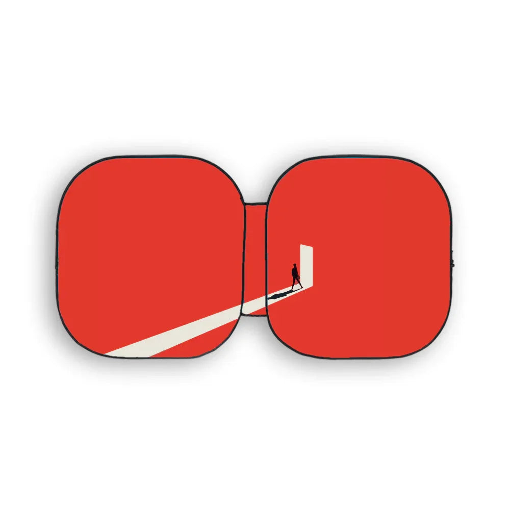 Red Shadow Car Sun Shade