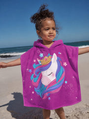 Kids Poncho - Unicorn | Microfiber