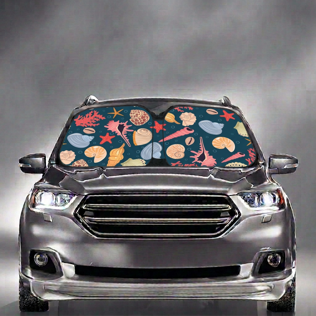 Sea Shell Car Sun Shade
