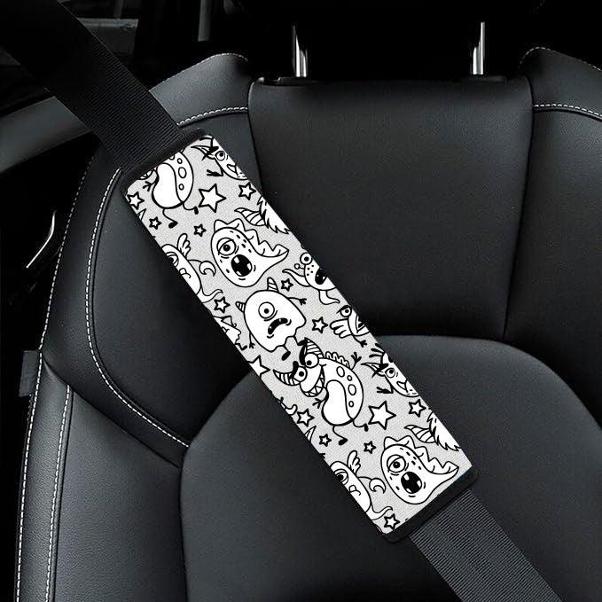 Monster Line Seat Belt Cover, Set of 2 Covers