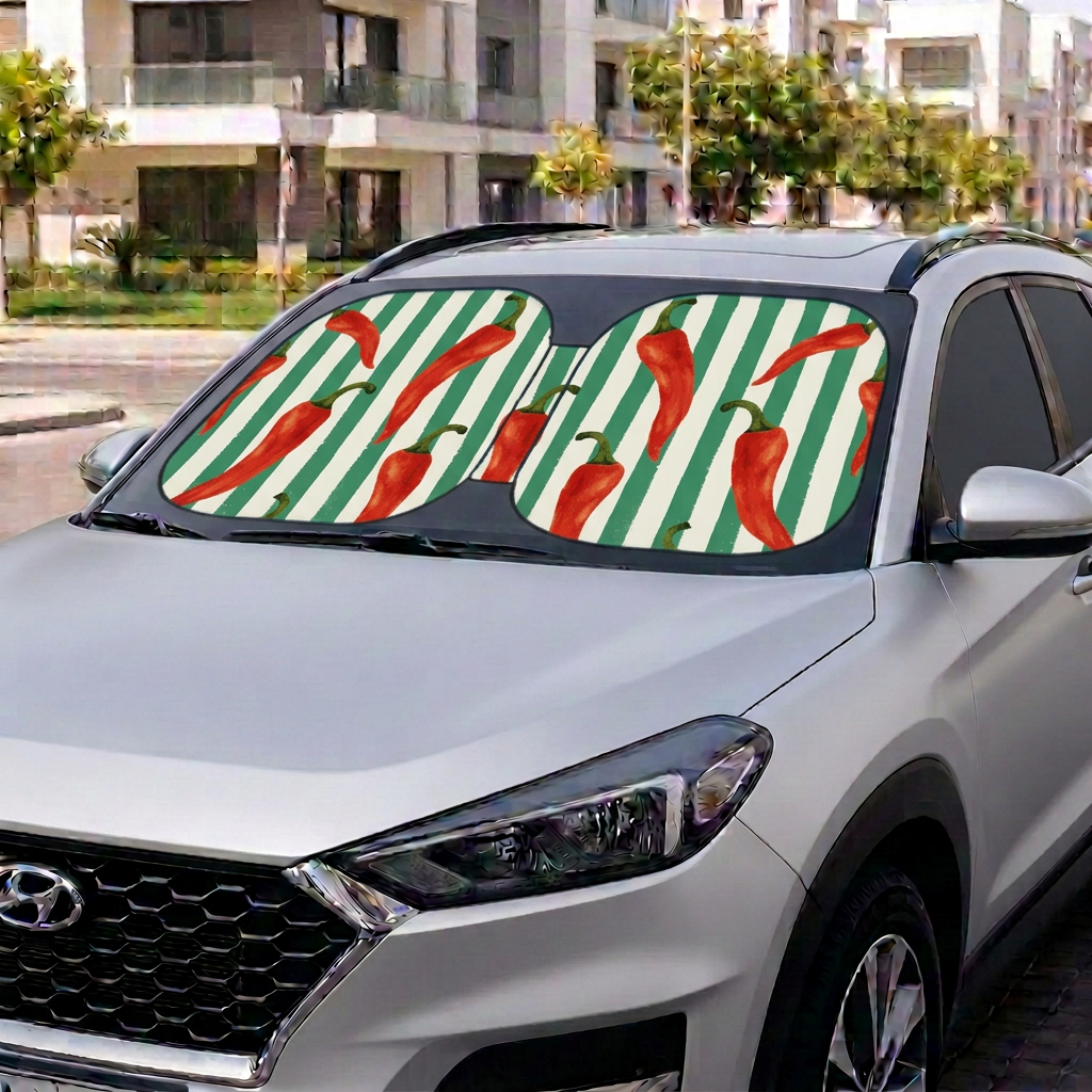 مظلة سيارة زهور