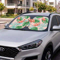 Orange Flamingo Sun Shade