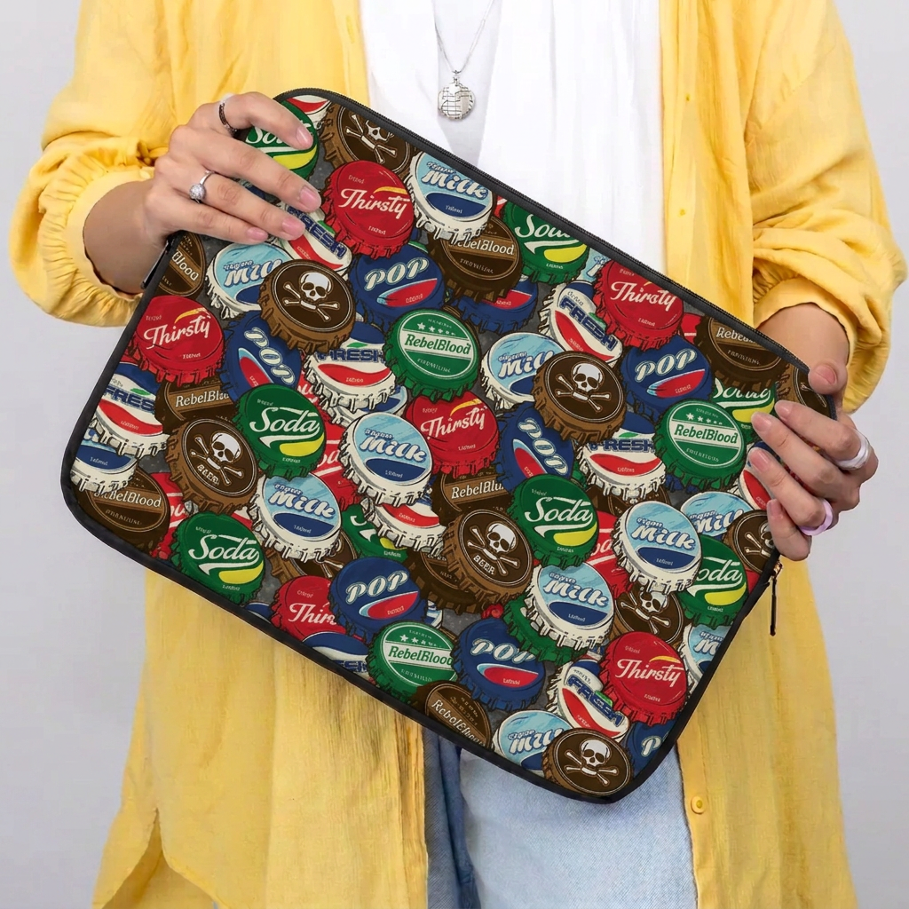 Bottle Caps Laptop Sleeve