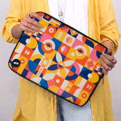 Modern Abstract Colorful Pattern Laptop Sleeve