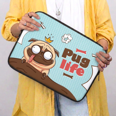 Funny Bulldog Laptop Sleeve