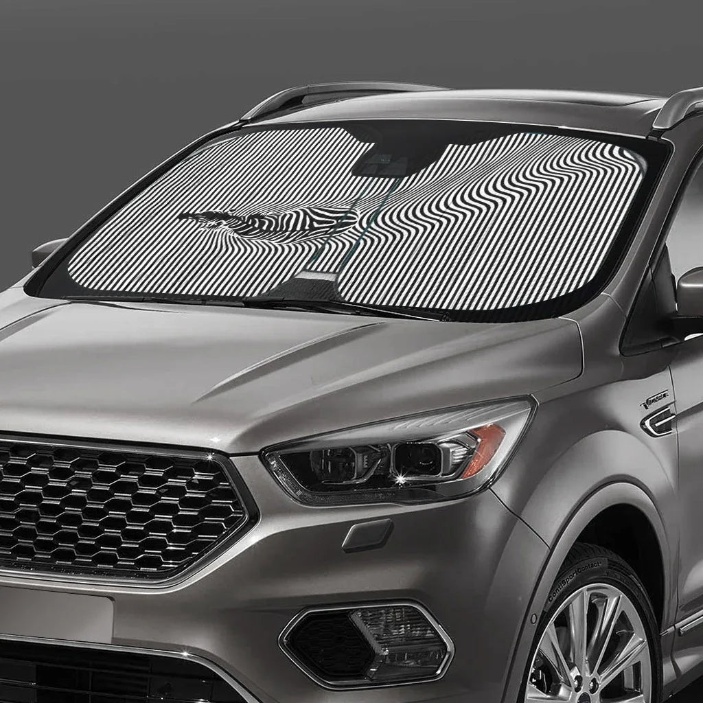 Wavy Drive Car Sun Shade