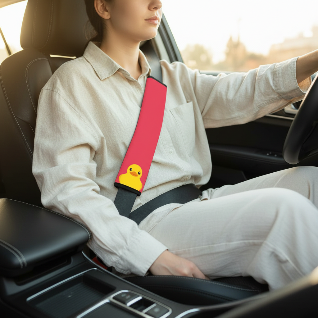 Smile Duck seat belt cover lifestyle photo