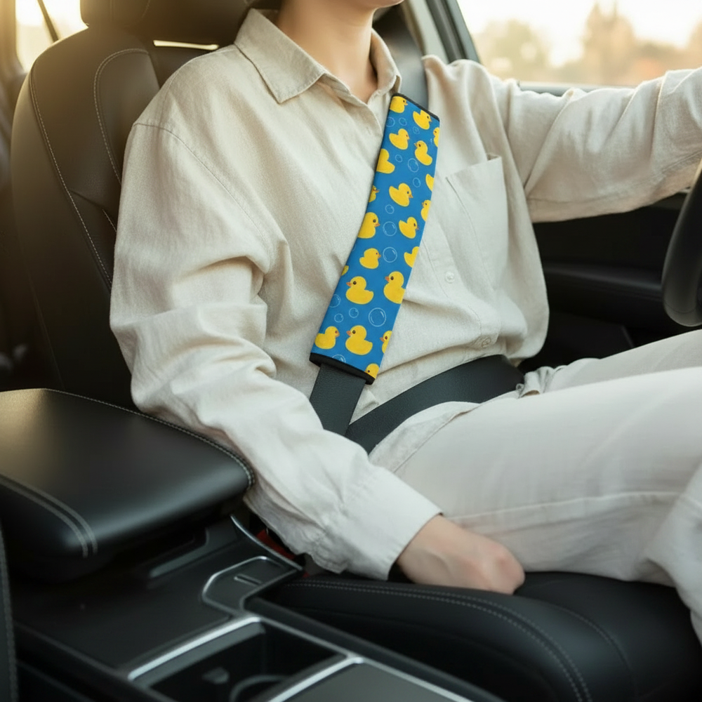 Splash Duck seat belt cover lifestyle photo