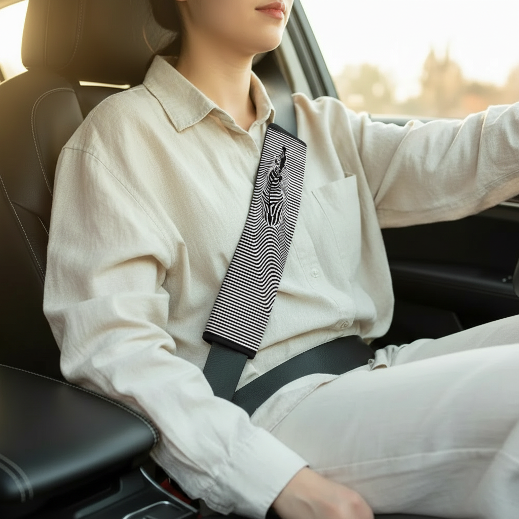 Wavy Drive seat belt cover lifestyle photo