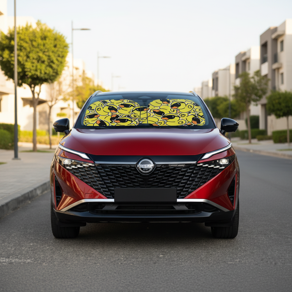 Cool Ducks car sun shade on Nissan Qashqai in New Cairo