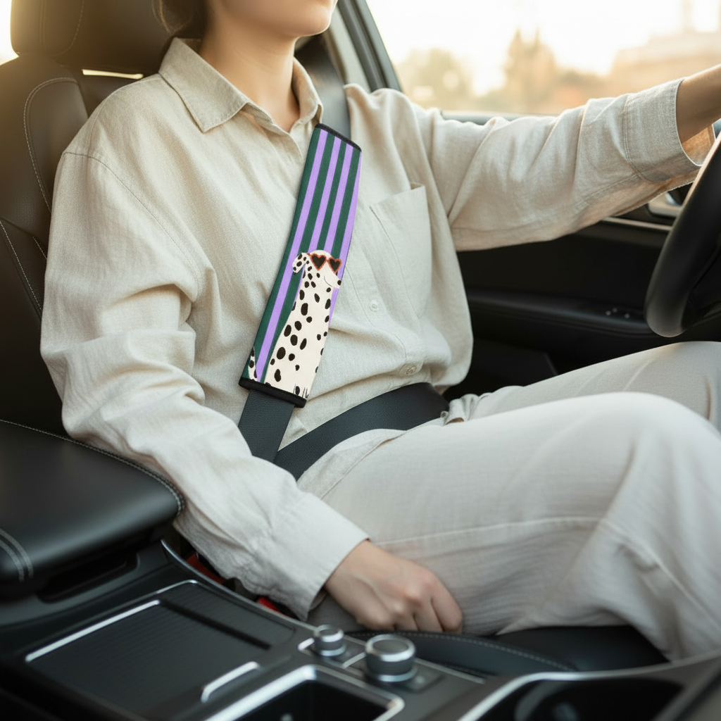 Dog Trip seat belt cover lifestyle photo