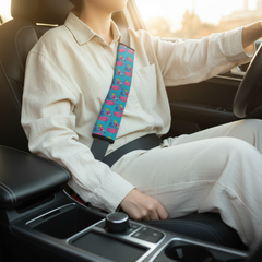 Queen Flamingo seat belt cover lifestyle photo